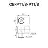 L-type Adapter OB-PT1/8-PT1/8