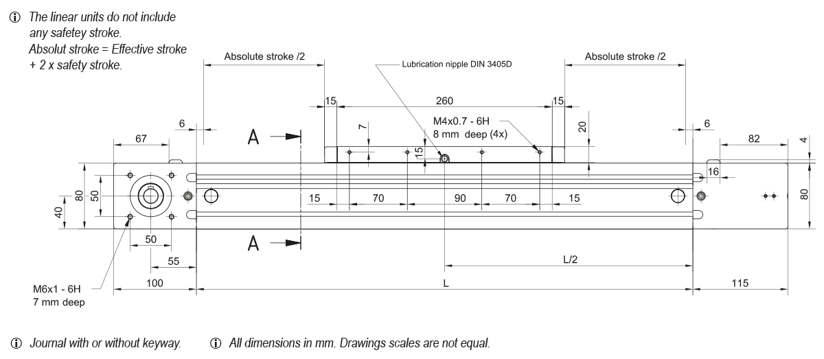 MTJ 80 MRJ 80 Linear Unit drawing 1