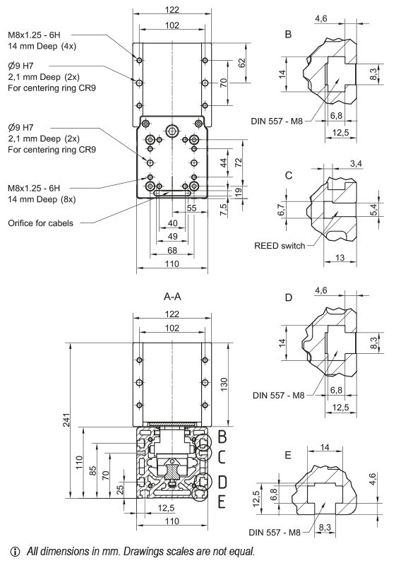 MTJZ 110 Linear Unit drawing 6